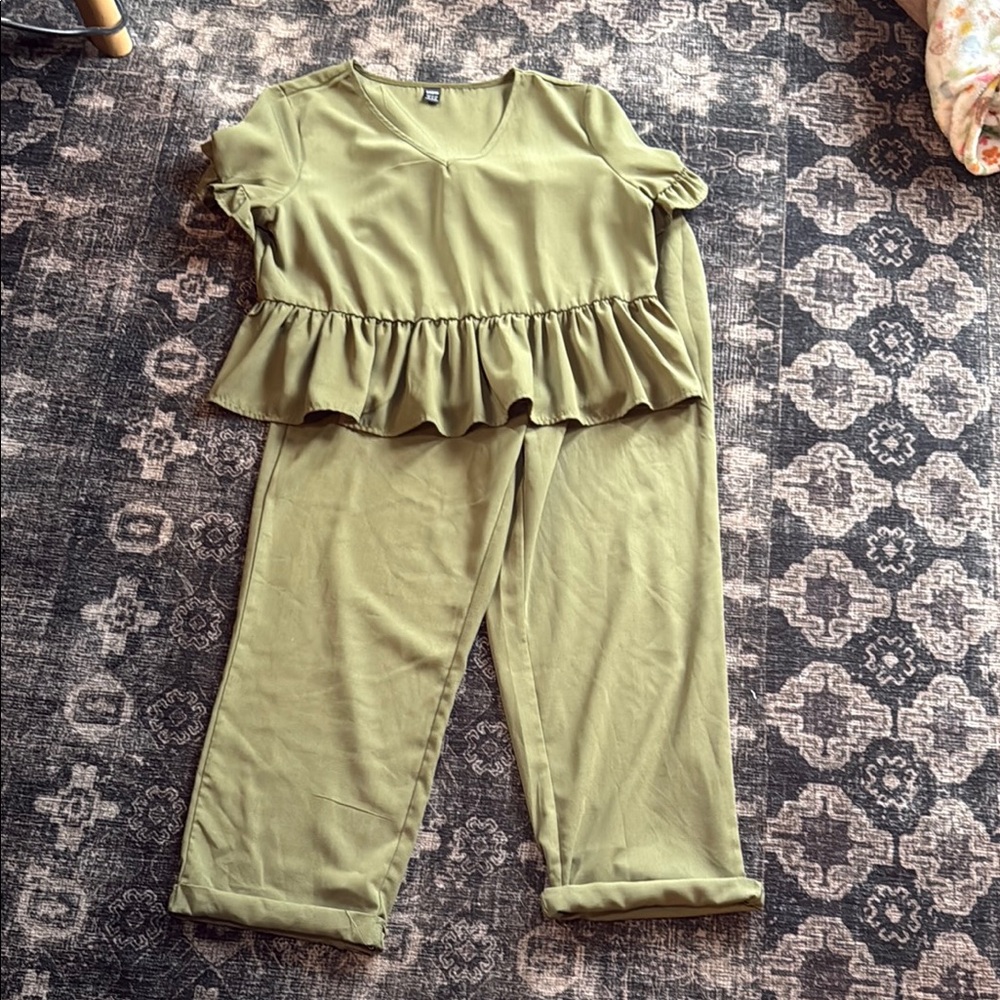 Olive Green Women's Set